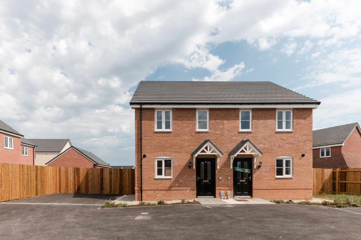 front of a semi detached house