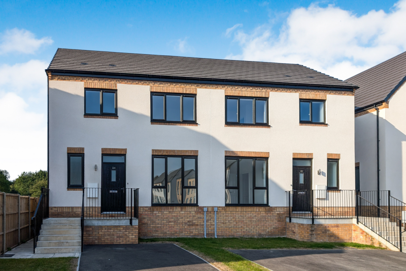 front of a semi detached house