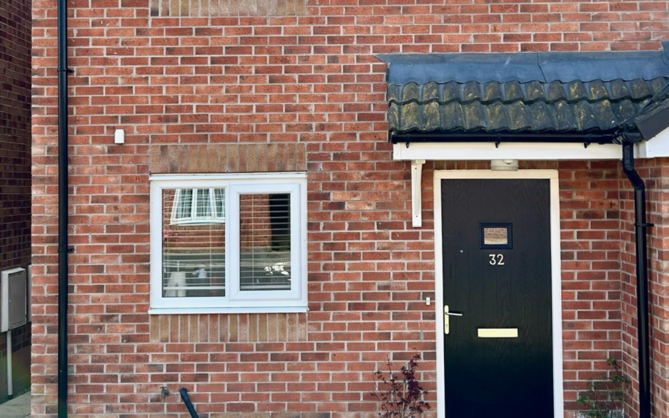 Front door of a semi detached home