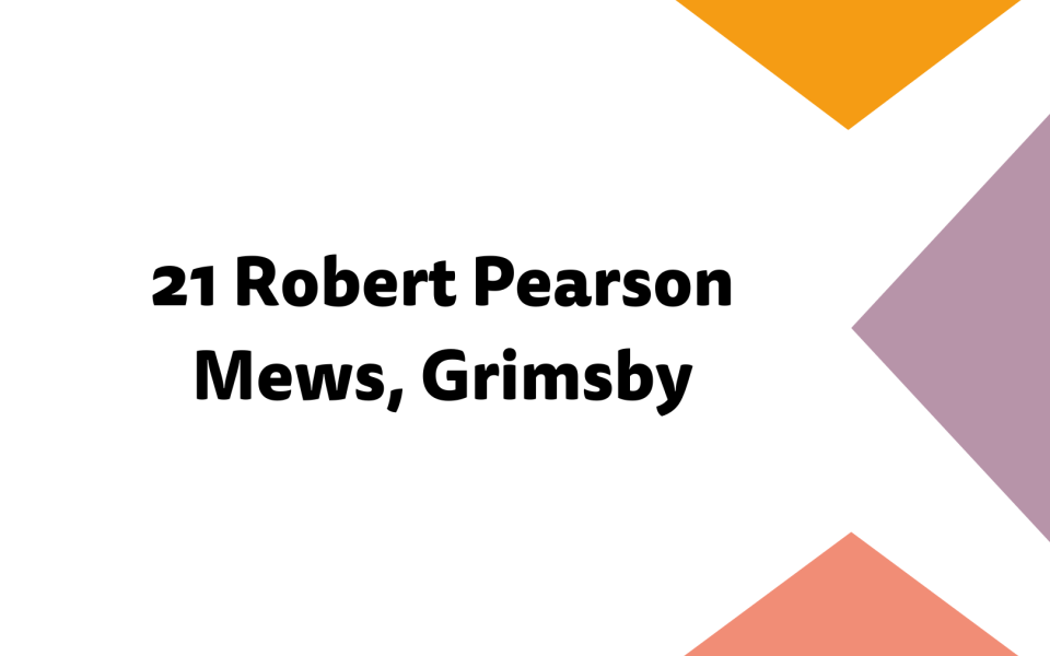 Image says 21 Robert Pearson Mews, Grimsby